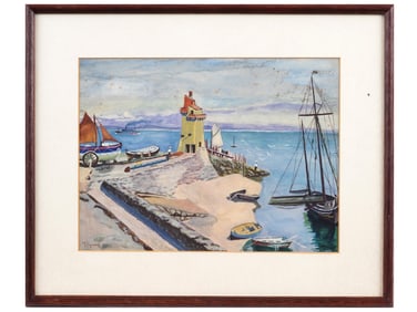 PAINTING WATERCOLOR ON PAPER BY MICHAIL TKATCHENKO