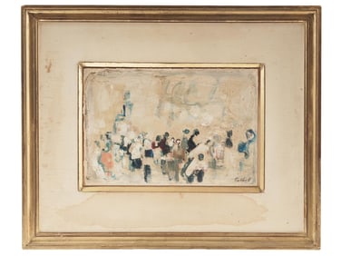 FRENCH SCHOOL OIL PAINTING BY ALEXANDRE S GARBELL