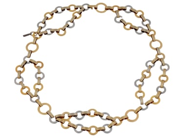 VINTAGE YVES SAINT LAURENT DOUBLE DISC CHAIN BELT