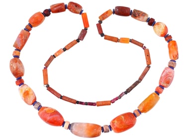 LARGE SIZED ANTIQUE BEADED NECKLACE