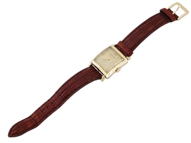 MID CENTURY LONGINES 10K GOLD FILLED WRISTWATCH