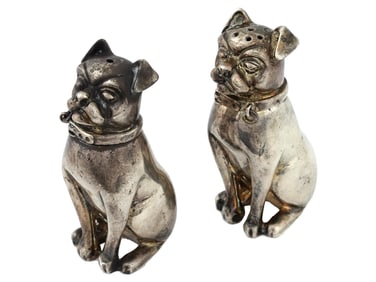 ENGLISH STERLING SILVER SALT AND PAPPER SHAKERS