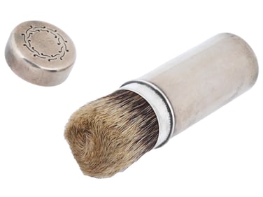 ANTIQUE TIFFANY AND CO STERLING SILVER SHAVING BRUSH