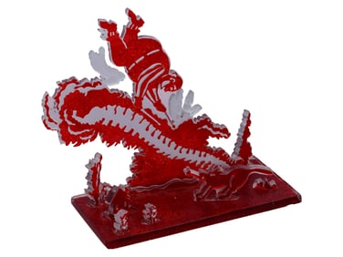 AMERICAN ART GLASS SCULPTURE BY ALLEGRA MARQUART