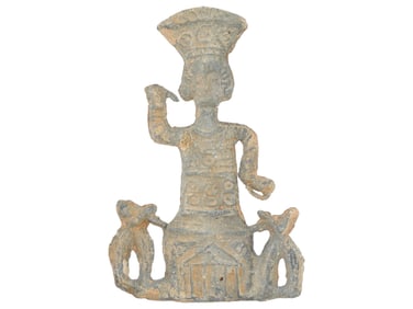 ANCIENT ROMAN LEAD VOTIVE FIGURINE OF ATARGATIS