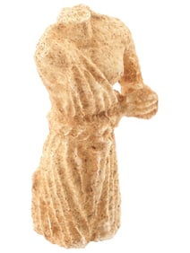ANCIENT ROMAN TERRACOTTA GODDESS FIGURE FRAGMENT