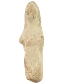 ANCIENT HELLENISTIC CLAY FEMALE FIGURINE