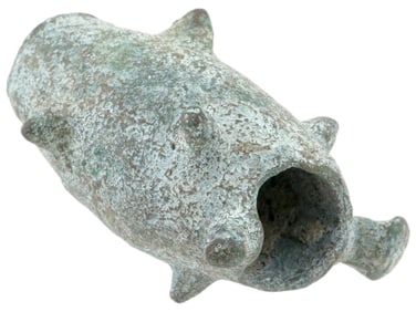 ANCIENT IRANIAN LURISTAN BRONZE SPIKED MACE HEAD