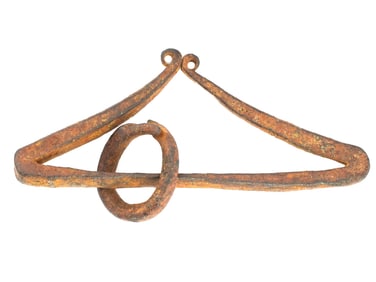 ANCIENT EUROPEAN CAST IRON FLINT TOOL