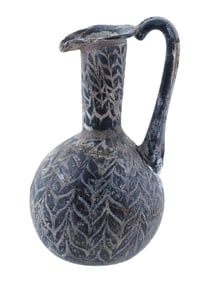 ANCIENT ROMAN CORE FORMED GLASS WINE JUG
