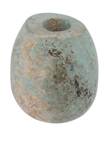 ANCIENT CEREMONIAL HAND CARVED STONE MACE HEAD