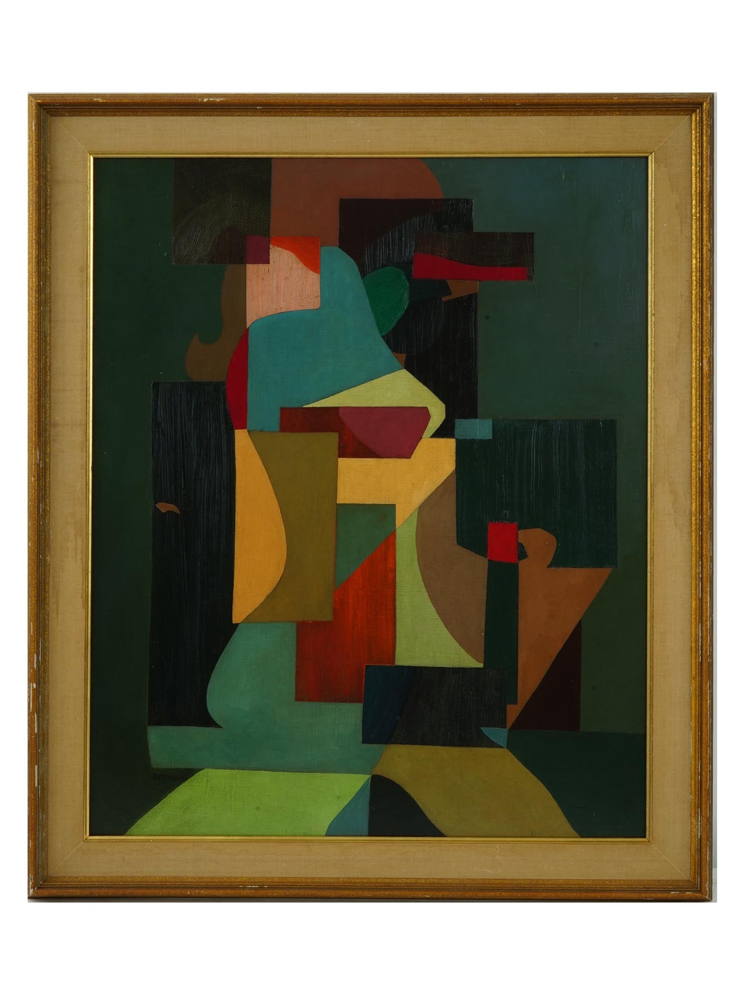 CUBIST ARGENTINIAN OIL PAINTING BY EMILIO PETTORUTI (1 of 4)