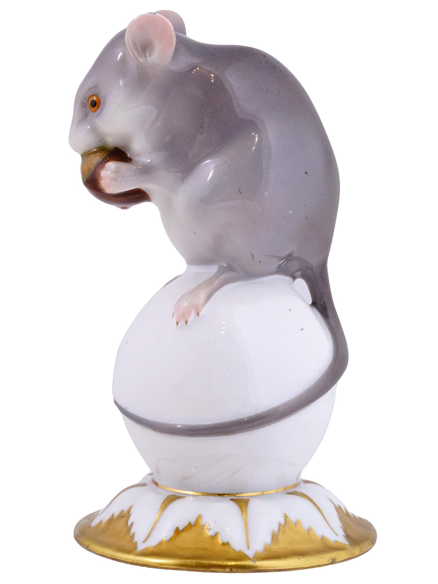 ZEHSCHERZER BAVARIA PORCELAIN MOUSE FIGURE C 1920 (1 of 7)