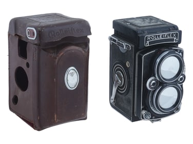 VTG CASED ROLLEIFLEX SYNCHRO COMPUR TLR CAMERA