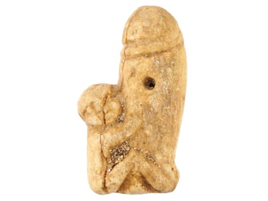 EGYPTIAN HAND CARVED NATURAL MATERIAL EROTIC PENDANT