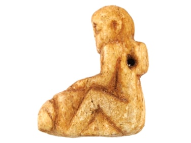 EGYPTIAN HAND CARVED NATURAL MATERIAL EROTIC PENDANT
