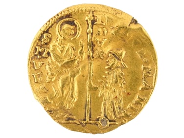 ITALY MICHAEL STENO 22K GOLD DUCAT COIN 1400 1413