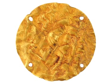 ANCIENT GREEK 22K GOLD SHEET DECORATION IV TO III BC
