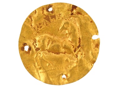 ANCIENT GOLD GREEK DECORATION KELENDERIAN GOAT