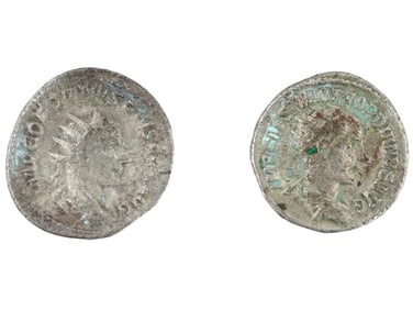 ANCIENT ROMAN GORDIAN III ANTONINIANUS SILVER COINS