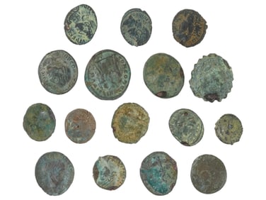 ANCIENT ROMAN EMPIRE COINS OF VARIOUS DESIGNS