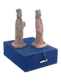 ANTIQUE CHINESE SONG DYNASTY TERRACOTTA FIGURINES