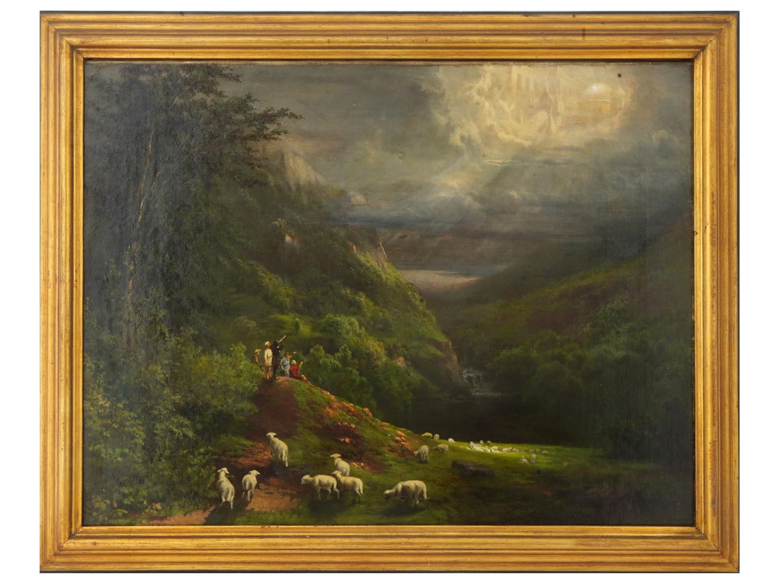 ANTIQUE AMERICAN WILLIAM HOLBROOK BEARD OIL PAINTING (1 of 6)