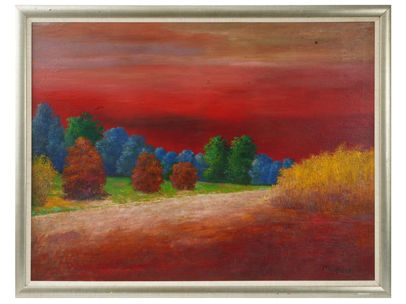 AMERICAN LANDSCAPE OIL PAINTING BY RICHARD MAYHEW (1 of 5)
