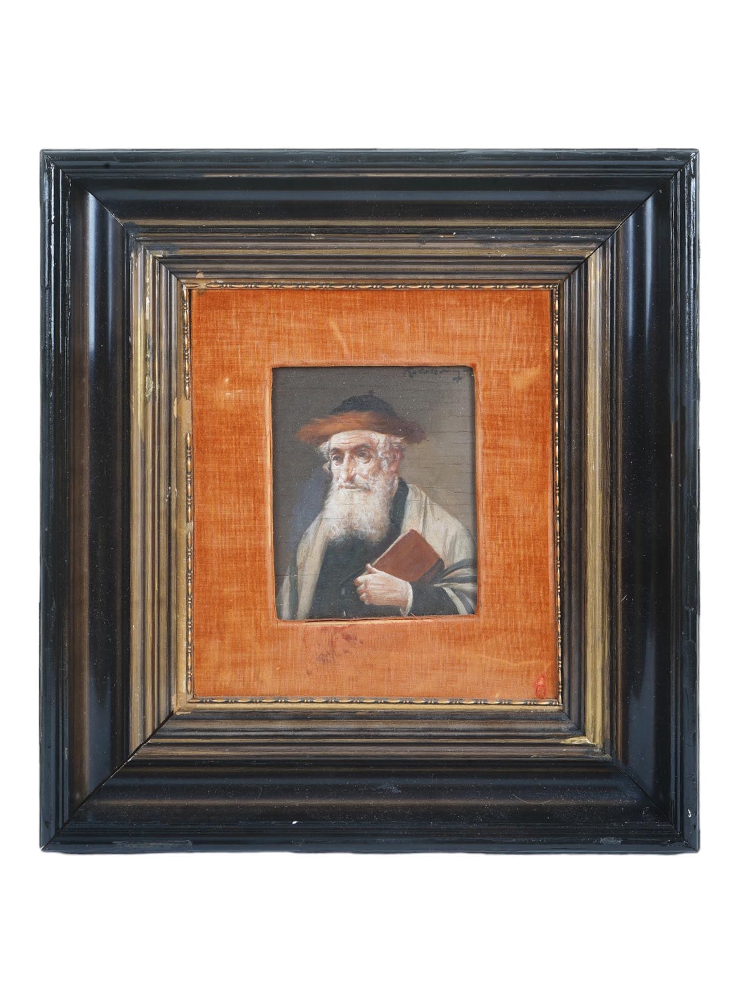 JUDAICA PORTRAIT OIL PAINTING BY LAJOS KOLOZSVARY (1 of 4)