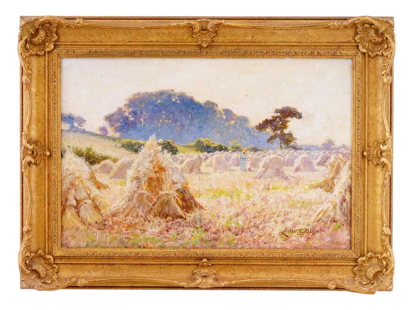 ENGLISH LANDSCAPE OIL PAINTING BY LESTER SUTCLIFFE (1 of 7)