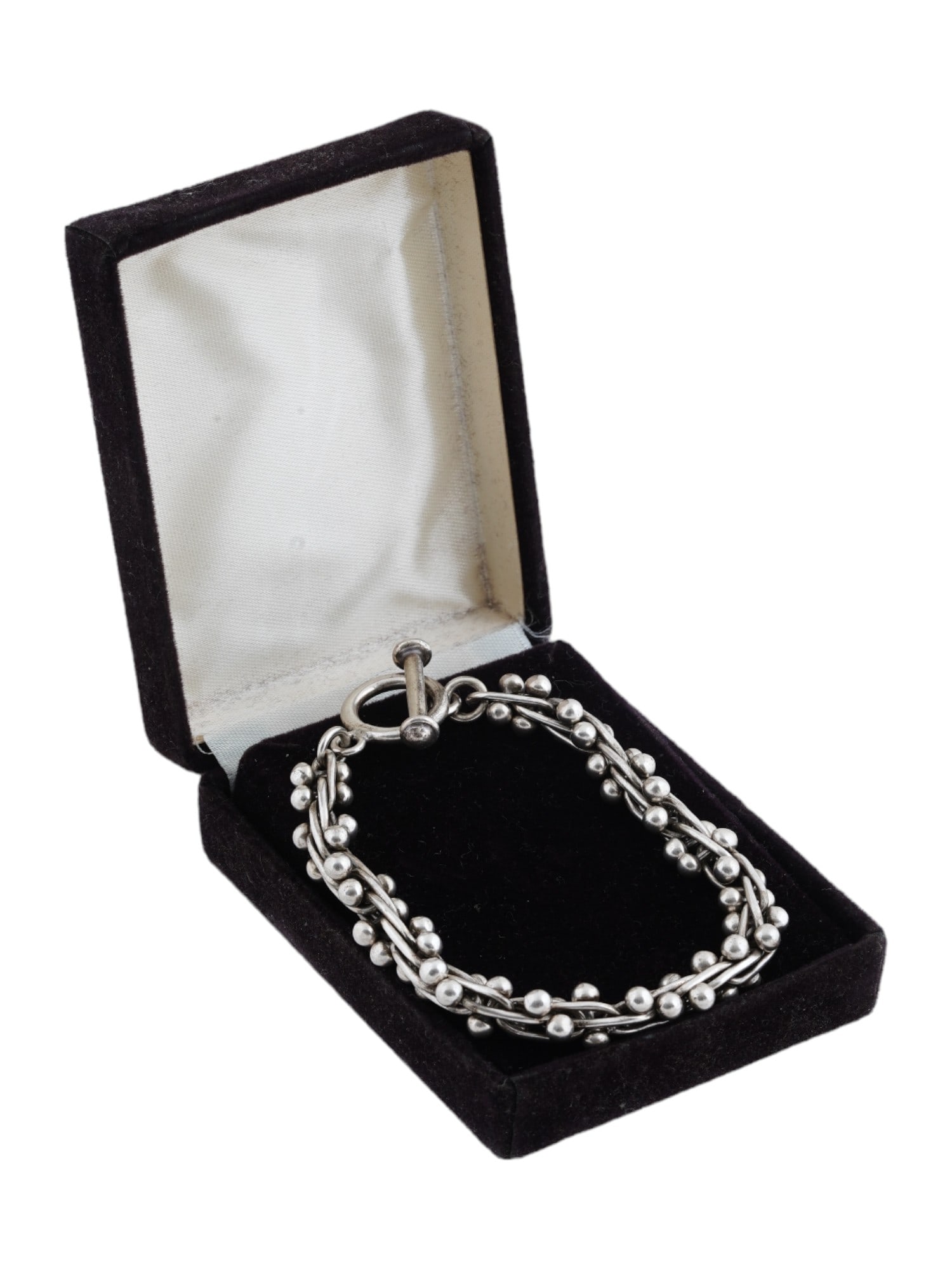 STERLING SILVER BERRY BRACELET FROM TAXCO MEXICO (1 of 6)