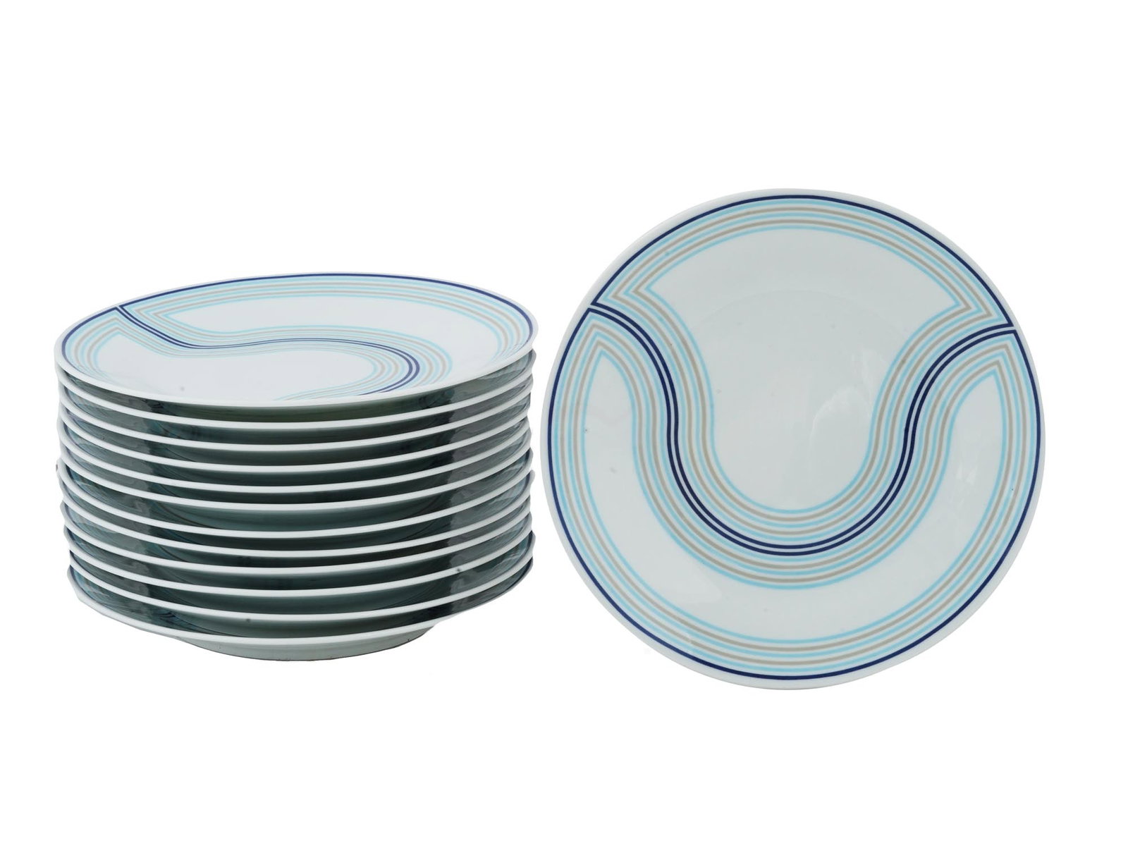 1970S ITALIAN RICHARD GINORI PORCELAIN PLATES SET (1 of 6)