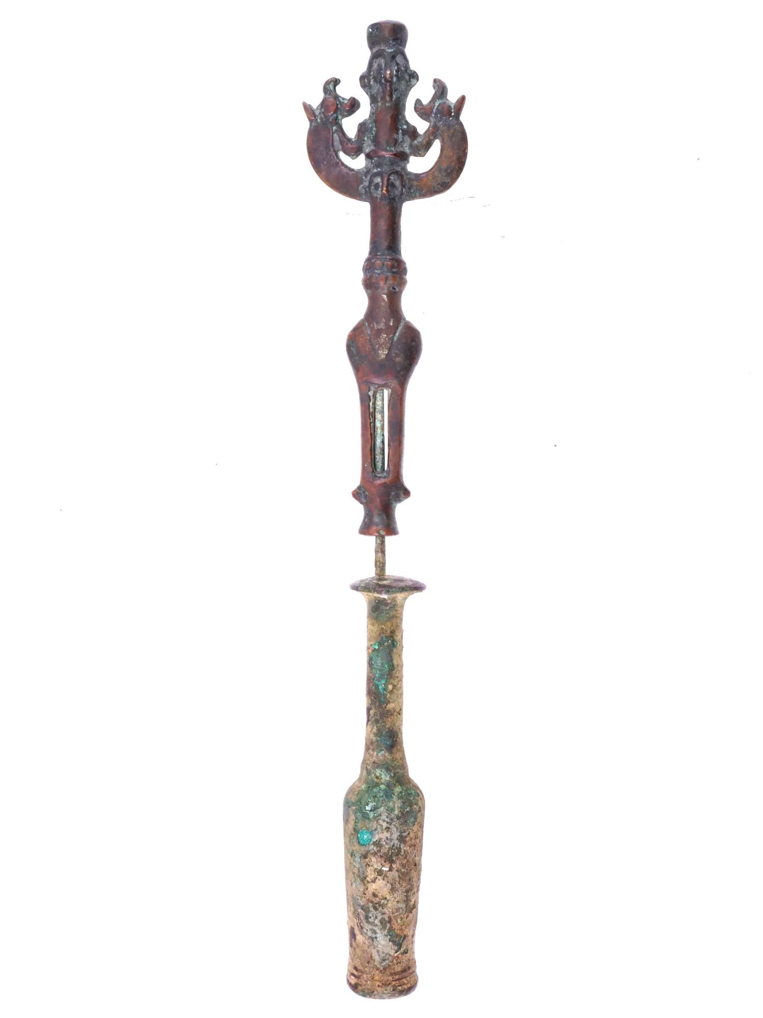 ANCIENT IRANIAN LURISTAN BRONZE FINIAL MACE HEAD (1 of 9)