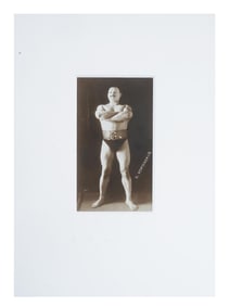 ANTIQUE RUSSIAN PORTRAIT PHOTO OF WRESTLER KORNATSKY