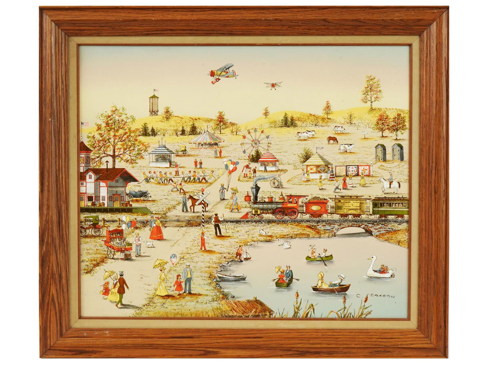 CANADIAN ILLUSTRATION OIL PAINTING BY C CARSON (1 of 5)