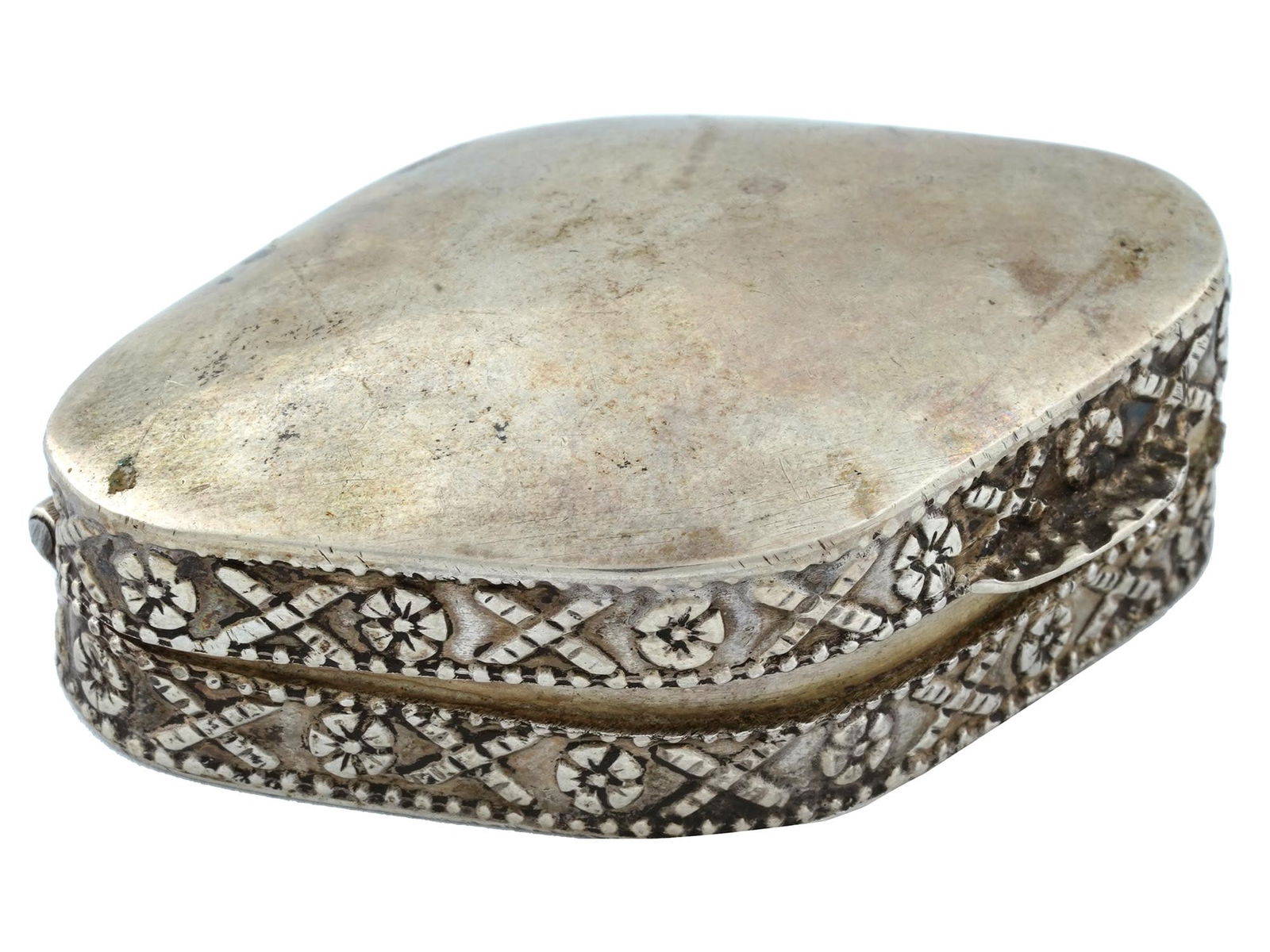 EGYPT MID CENTURY STERLING SILVER VANITY BOX (1 of 10)