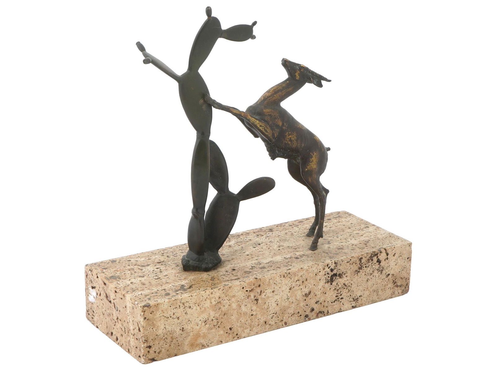 AMERICAN BRONZE SCULPTURE ATTR TO ALBINO MANCA (1 of 5)