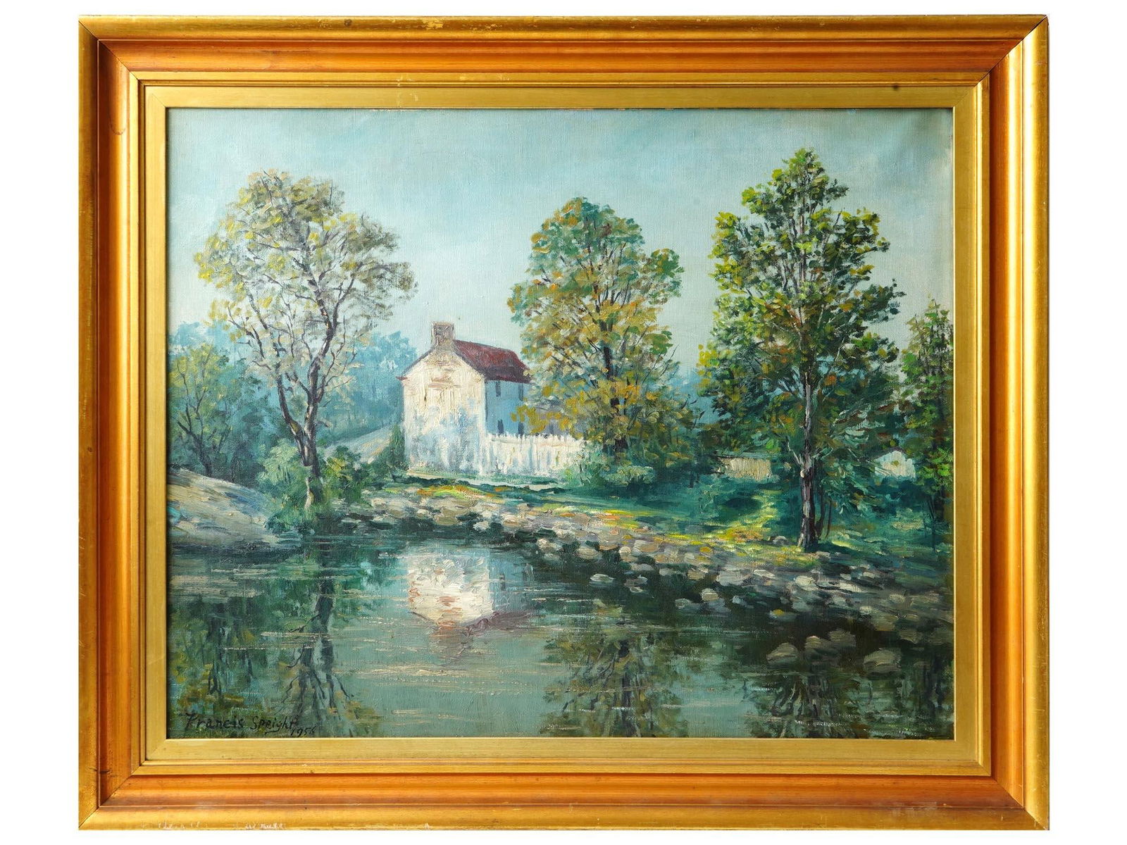 AMERICAN LANDSCAPE OIL PAINTING BY FRANCIS SPEIGHT (1 of 4)