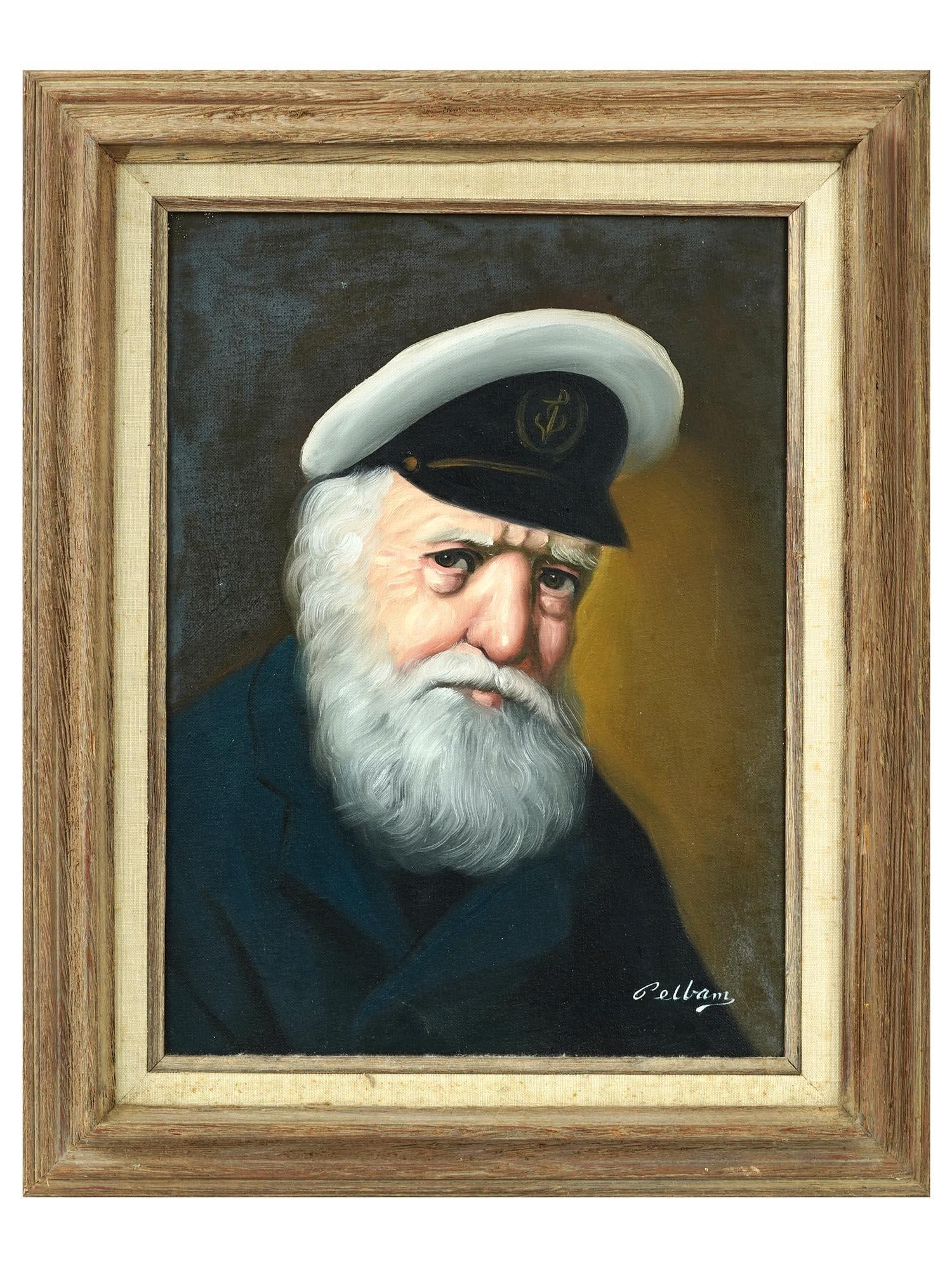 AMERICAN SAILOR PORTRAIT OIL PAINTING BY DAVID PELBAM (1 of 4)