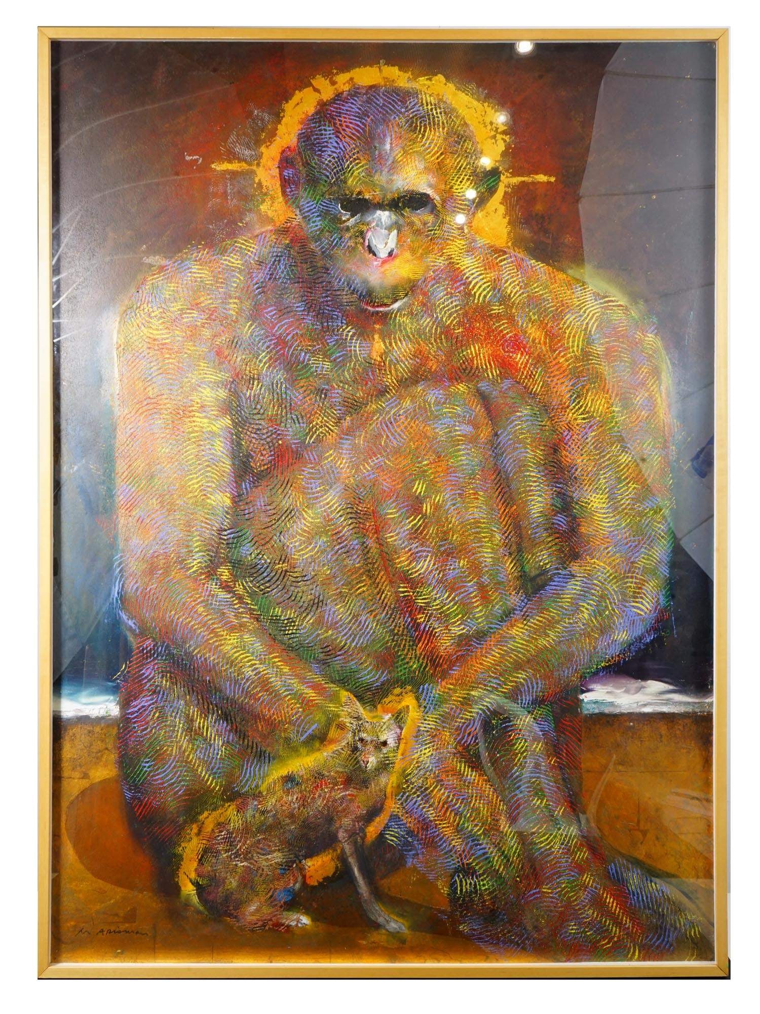 AMERICAN MIXED MEDIA PAINTING BY MARSHALL ARISMAN (1 of 5)