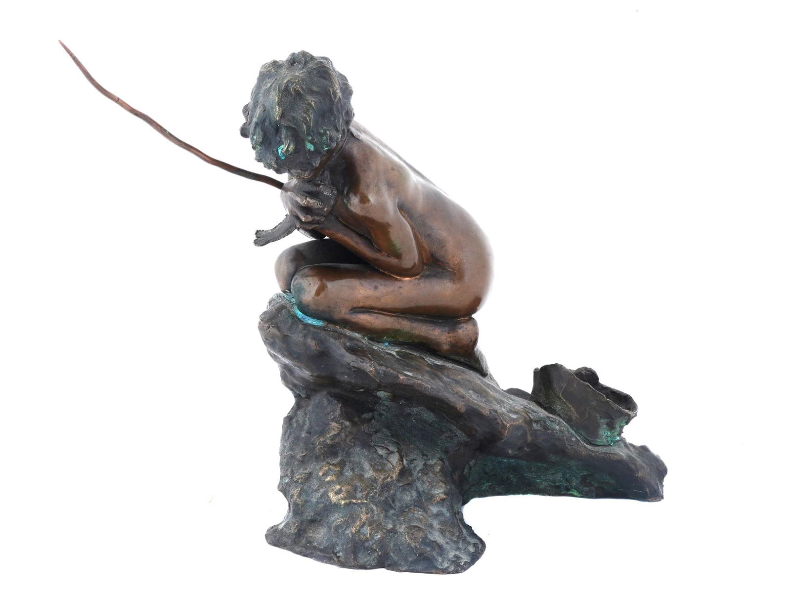 ITALIAN FISHERMAN BRONZE SCULPTURE BY VINCENZO GEMITO (1 of 9)
