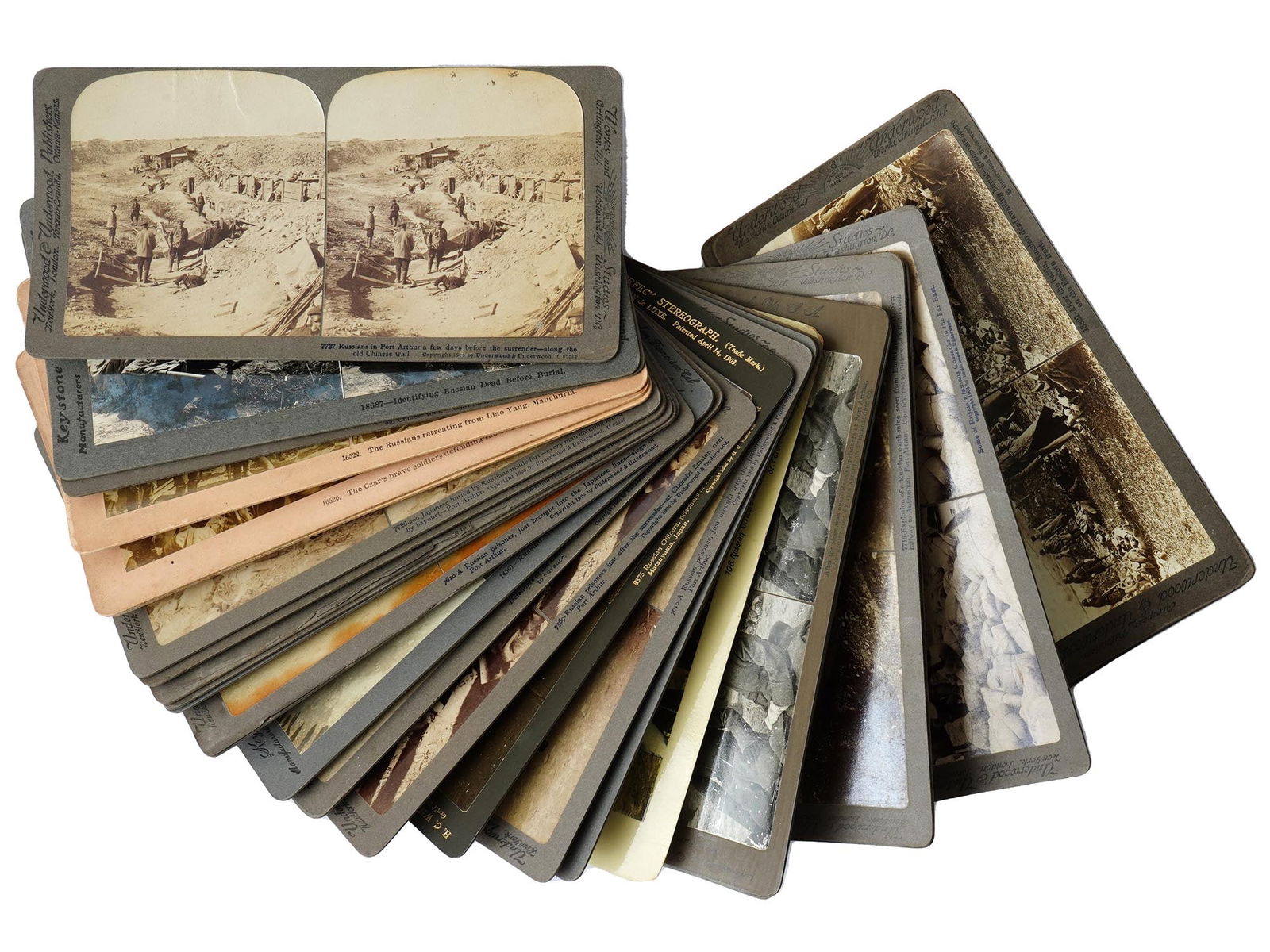 RUSSIAN IMPERIAL ARMY ANTIQUE STEREO PHOTO CARDS (1 of 7)