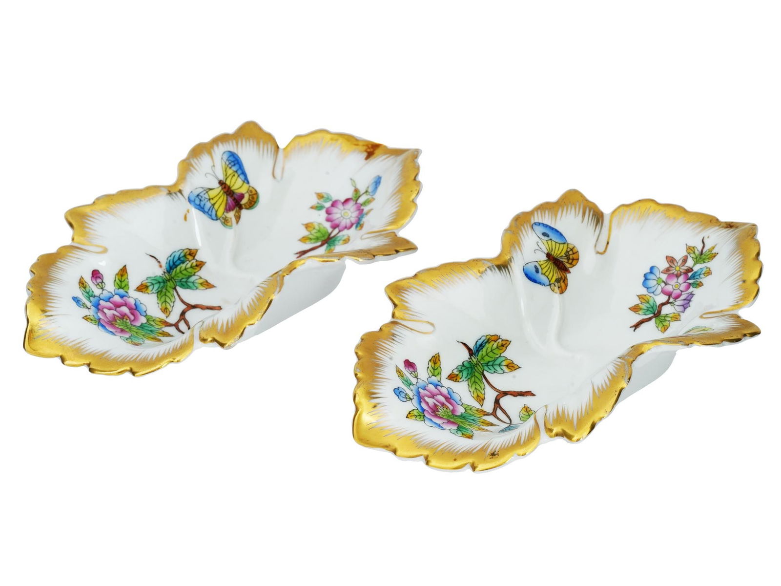 HUNGARIAN HAND PAINTED PORCELAIN DISHES BY HEREND (1 of 7)