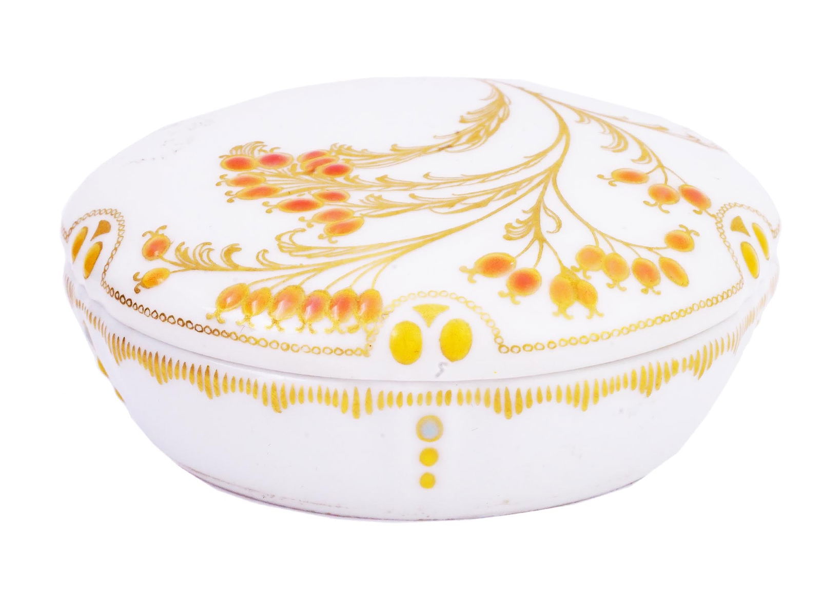 ANTIQUE GERMAN KPM PORCELAIN TRINKET JEWELRY BOX (1 of 9)