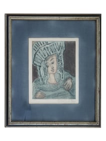 LTD FRENCH PORTRAIT COLOR ETCHING BY ETIENNE RET