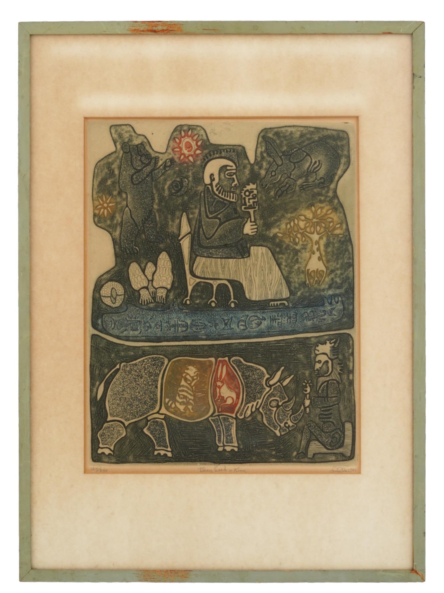 MIDCENT NATIVE AMERICAN COLOR ETCHING BY FRED IKLE (1 of 7)