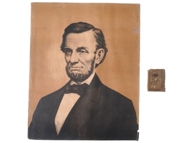 VINTAGE AMERICAN PORTRAIT PRINT OF ABRAHAM LINCOLN