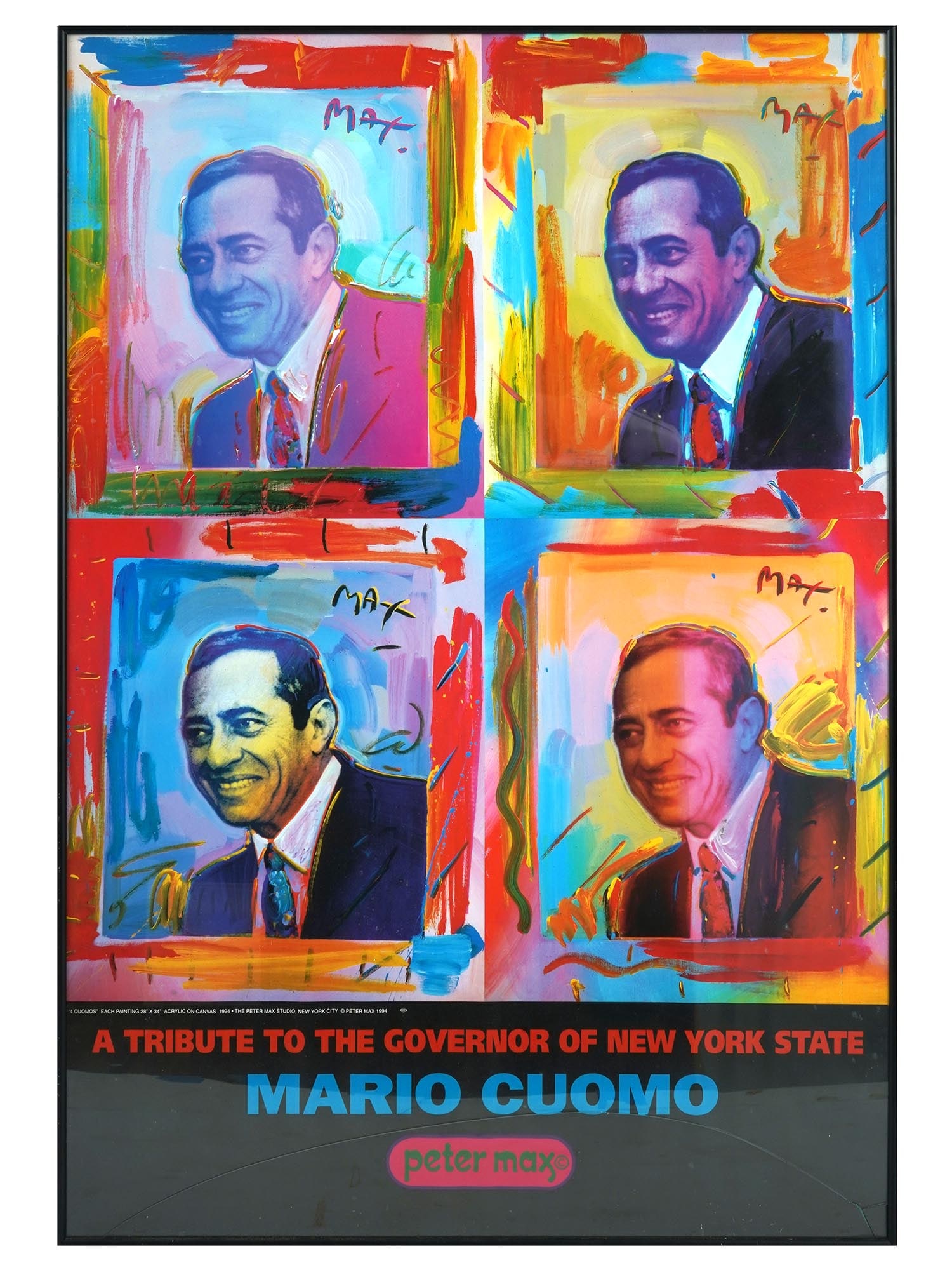 AMERICAN MARIO CUOMO LITHOGRAPH POSTER BY PETER MAX (1 of 8)