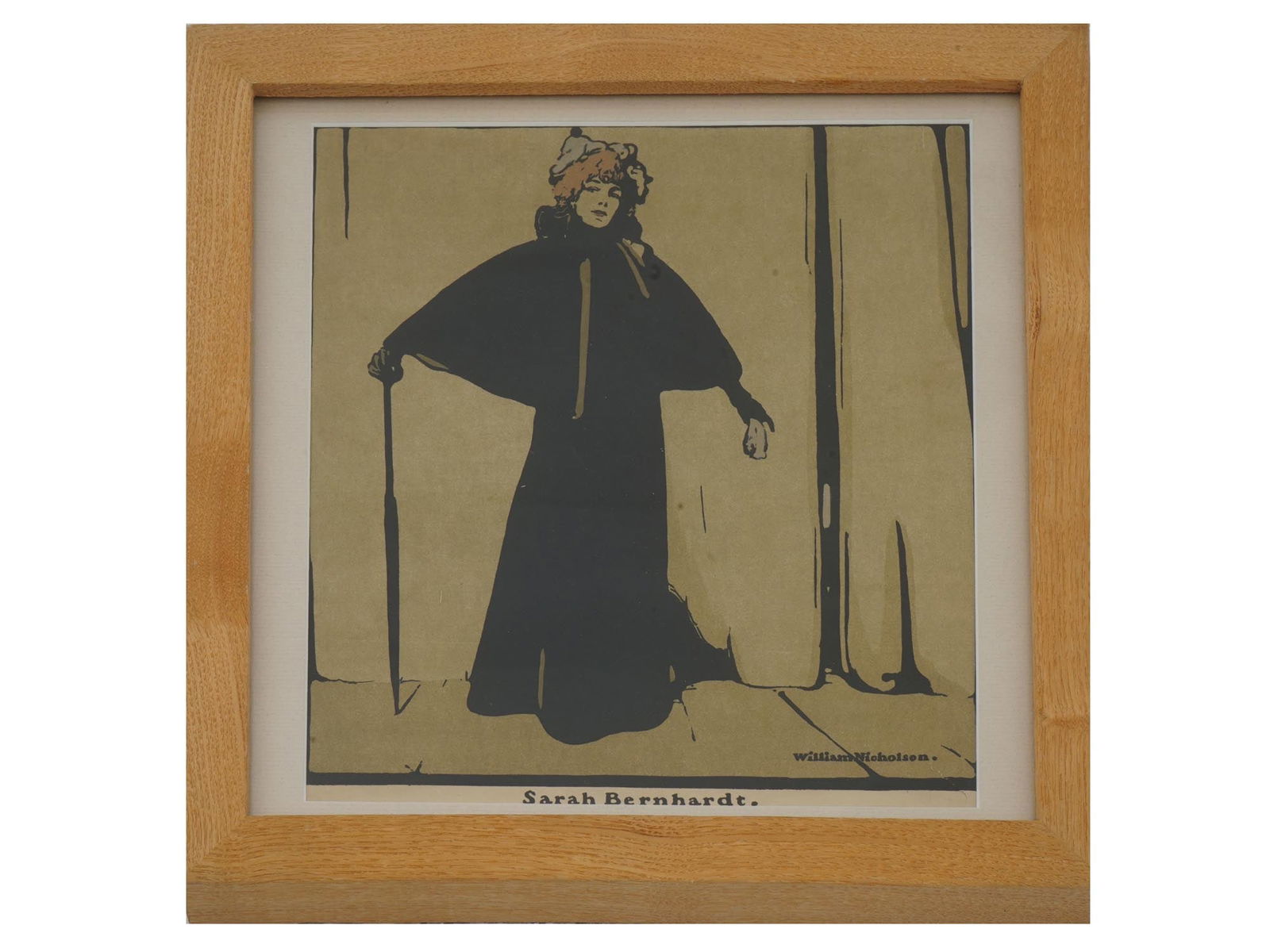 LITHOGRAPH OF SARAH BERNHARDT BY WILLIAM NICHOLSON (1 of 4)