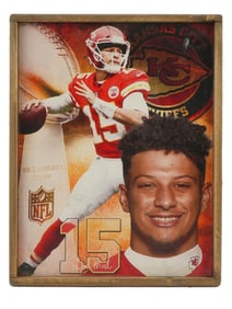 VINTAGE AMERICAN FOOTBALL POSTER PATRICK MAHOMES